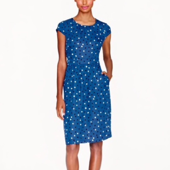 J. Crew Dresses & Skirts - J. Crew Silk cap sleeve dress in abstract dot